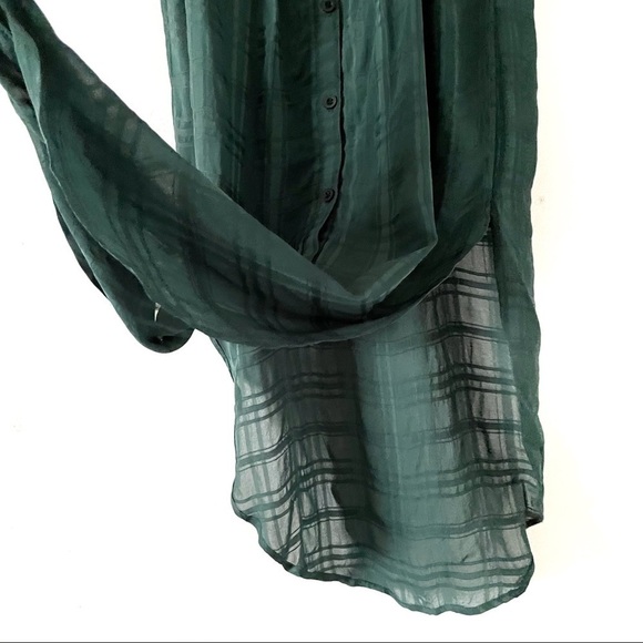 Onia Flora Checked Voile Cover Up Beach Dress XS - Picture 7 of 8